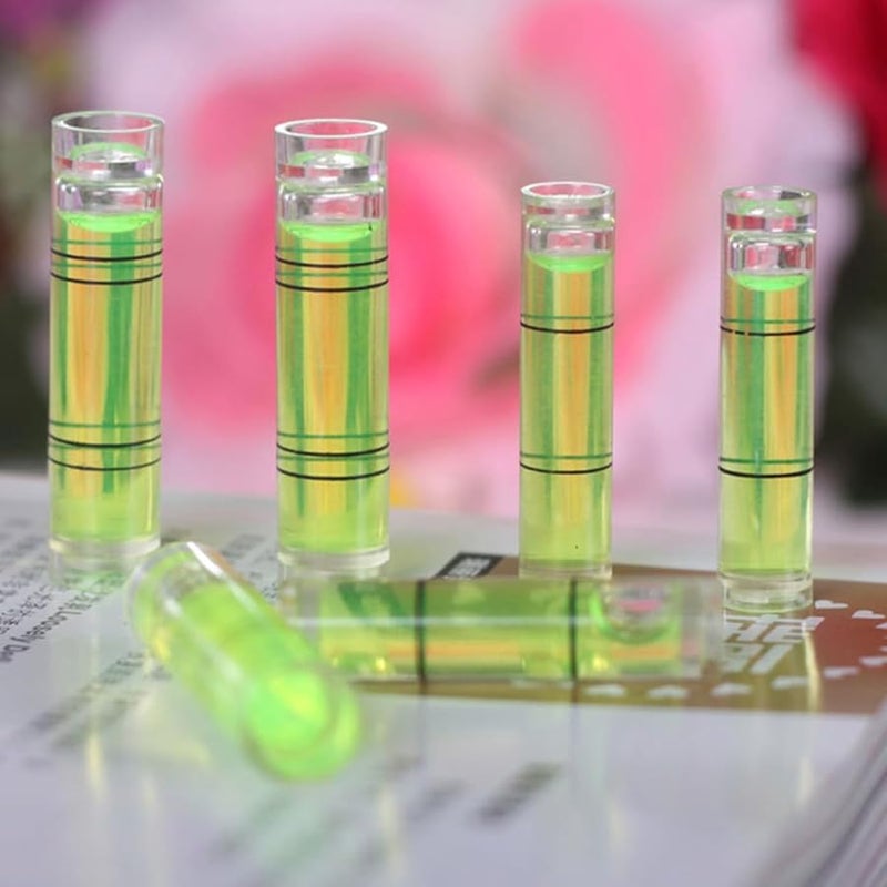 100 قطعة من قوارير مستوى الفقاعة الفلورية لتثبيت الحائط ومحاذاة إطار الصورة - Image 4